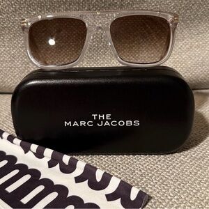 Marc Jacobs Clear and Gold Sunglasses NWOT